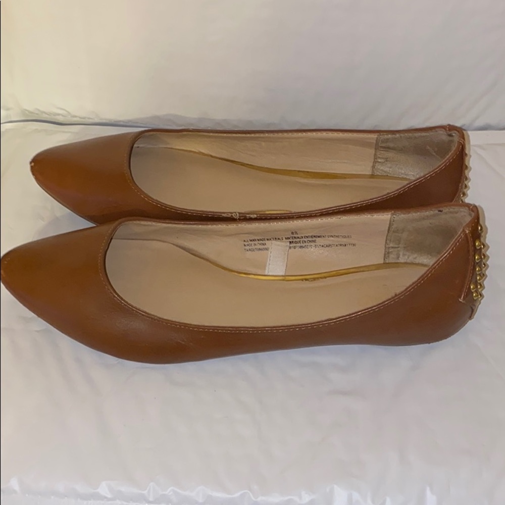Mossimo”Vicki” cognac flats